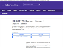Tablet Screenshot of depoetas.com